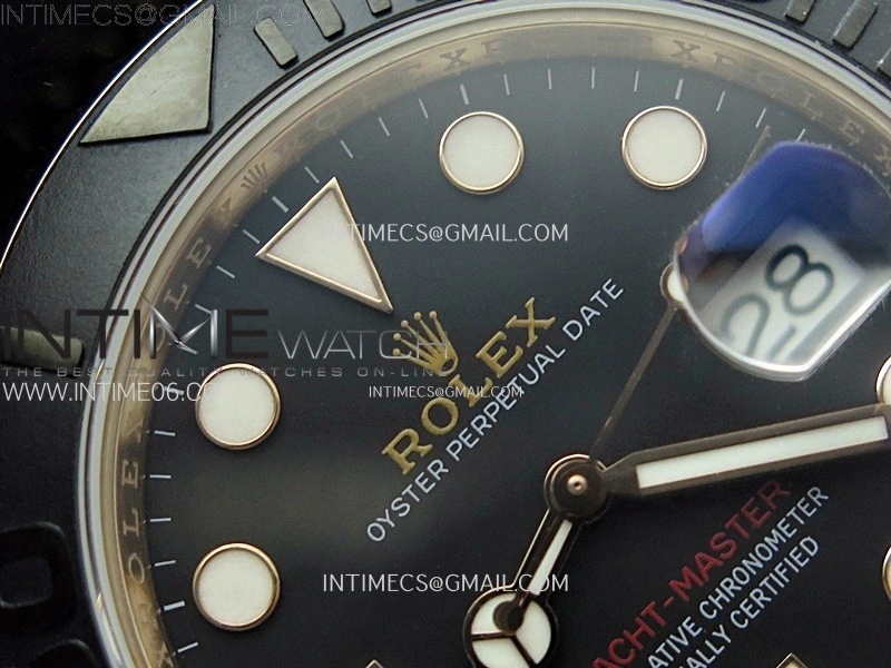 Yacht-Master 126655 KF 1:1 Best Edition RG Wrapped on Oysterflex Strap VR3235