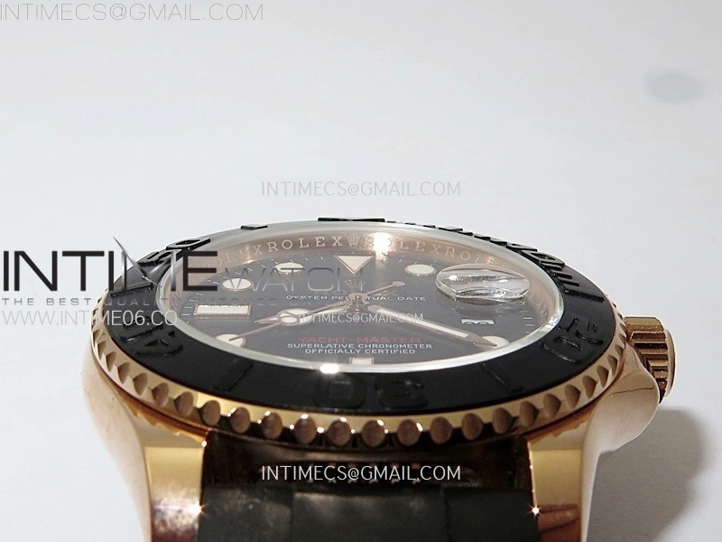 Yacht-Master 126655 KF 1:1 Best Edition RG Wrapped on Oysterflex Strap VR3235