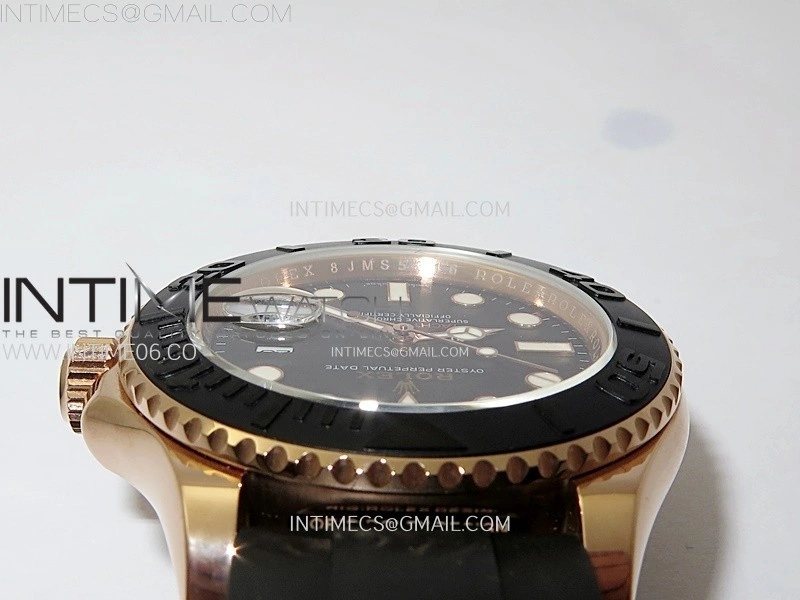 Yacht-Master 126655 KF 1:1 Best Edition RG Wrapped on Oysterflex Strap VR3235