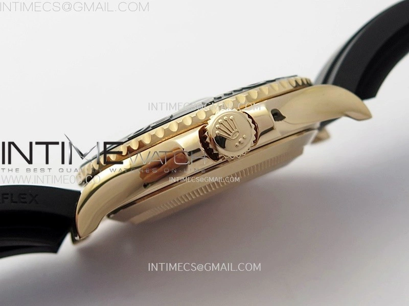 Yacht-Master 126655 KF 1:1 Best Edition RG Wrapped on Oysterflex Strap VR3235