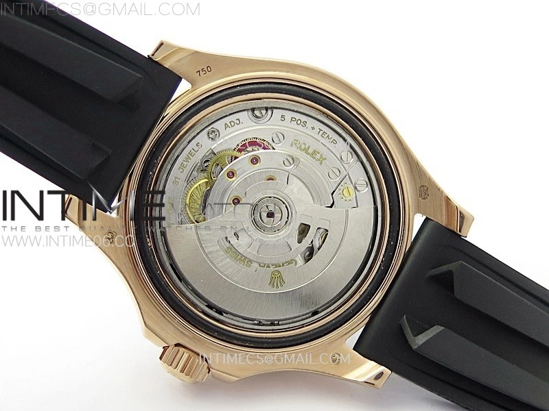 Yacht-Master 126655 KF 1:1 Best Edition RG Wrapped on Oysterflex Strap VR3235