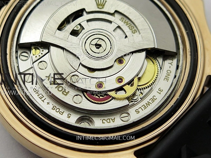 Yacht-Master 126655 KF 1:1 Best Edition RG Wrapped on Oysterflex Strap VR3235