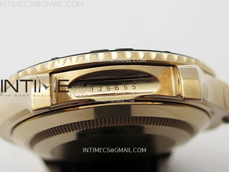 Yacht-Master 126655 KF 1:1 Best Edition RG Wrapped on Oysterflex Strap VR3235