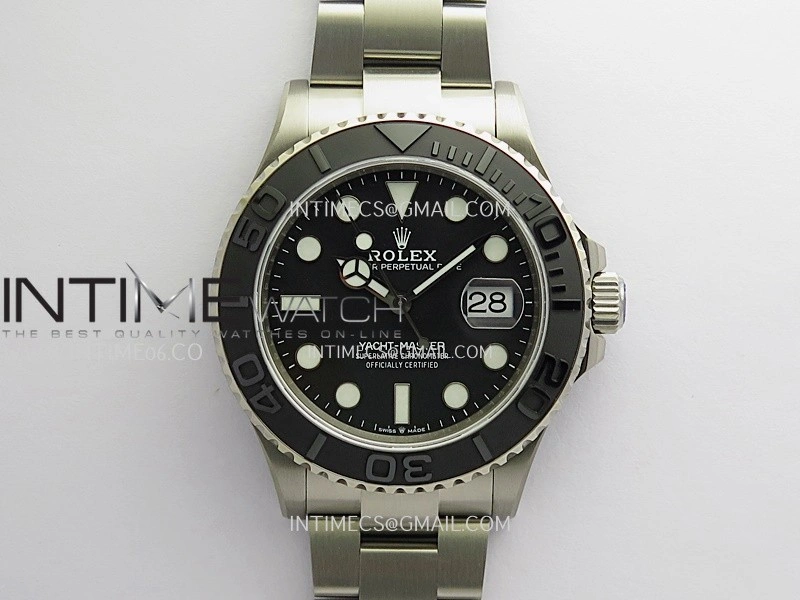 Yacht-Master 226627 Titanium 1:1 Black Dial On Titanium Bracelet SH3235