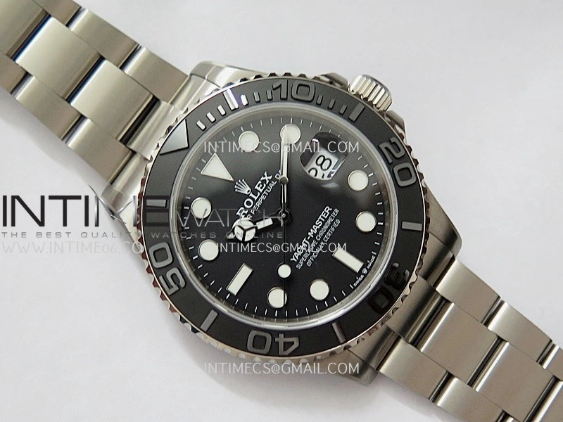 Yacht-Master 226627 Titanium 1:1 Black Dial On Titanium Bracelet SH3235