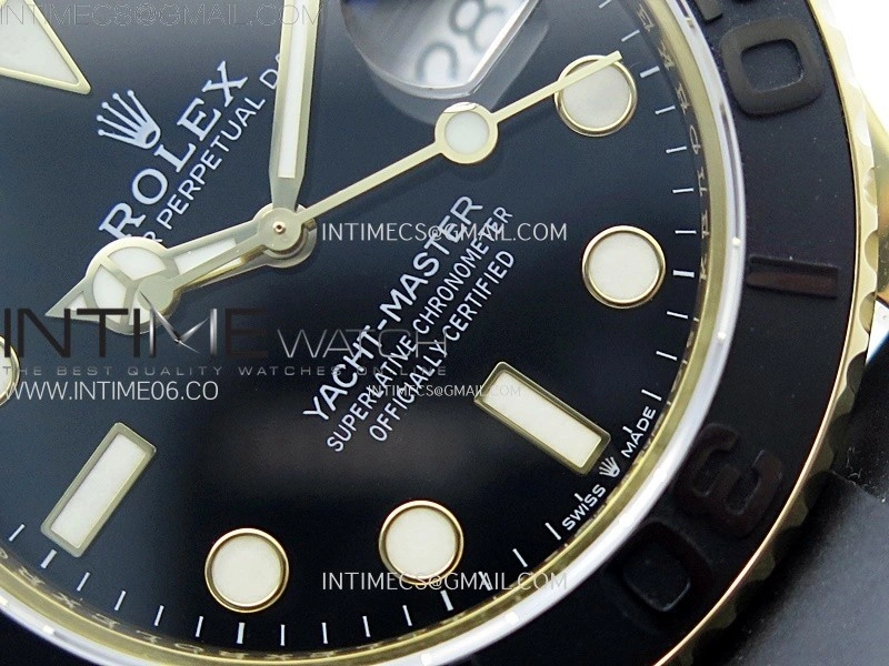 Yacht-Master 226658 KF 1:1 Best Edition YG Wrapped on Oysterflex Strap VR3235