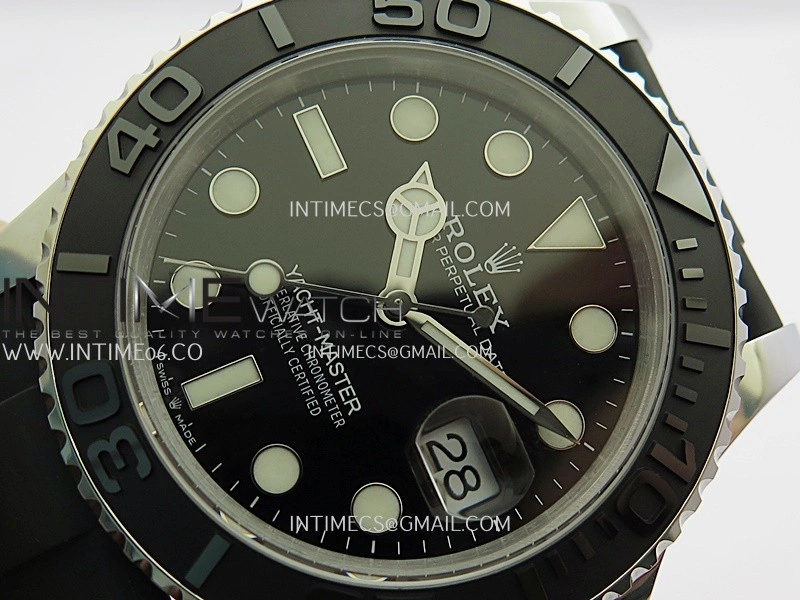 Yacht-Master 226659 42mm Gain Weight QF 1:1 Black Dial On Oysterflex Strap SH3235