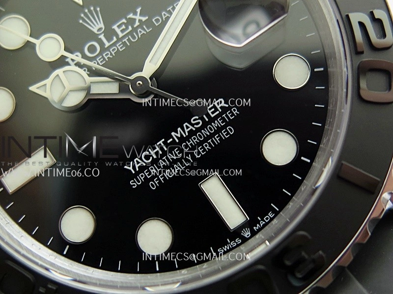 Yacht-Master 226659 42mm Gain Weight QF 1:1 Black Dial On Oysterflex Strap SH3235