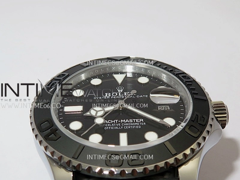 Yacht-Master 226659 42mm Gain Weight QF 1:1 Black Dial On Oysterflex Strap SH3235
