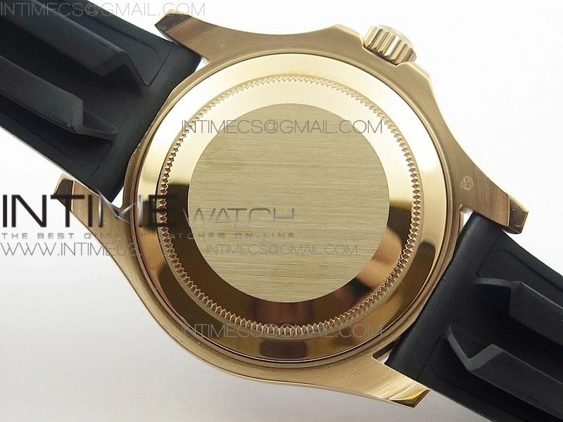 Yacht-Master 40 116695SATS GMF 1:1 Best Edition 904L Case on Black Rubber Strap