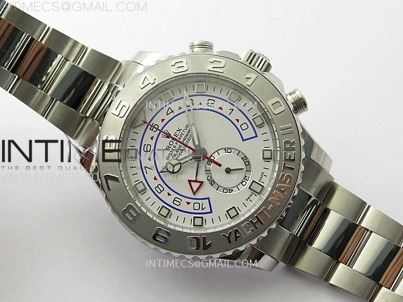 YachtMaster II 116689 SS KF 1:1 Best Edition White Dial On SS Bracelet A7750