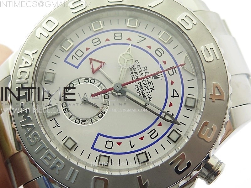 YachtMaster II 116689 SS KF 1:1 Best Edition White Dial On SS Bracelet A7750