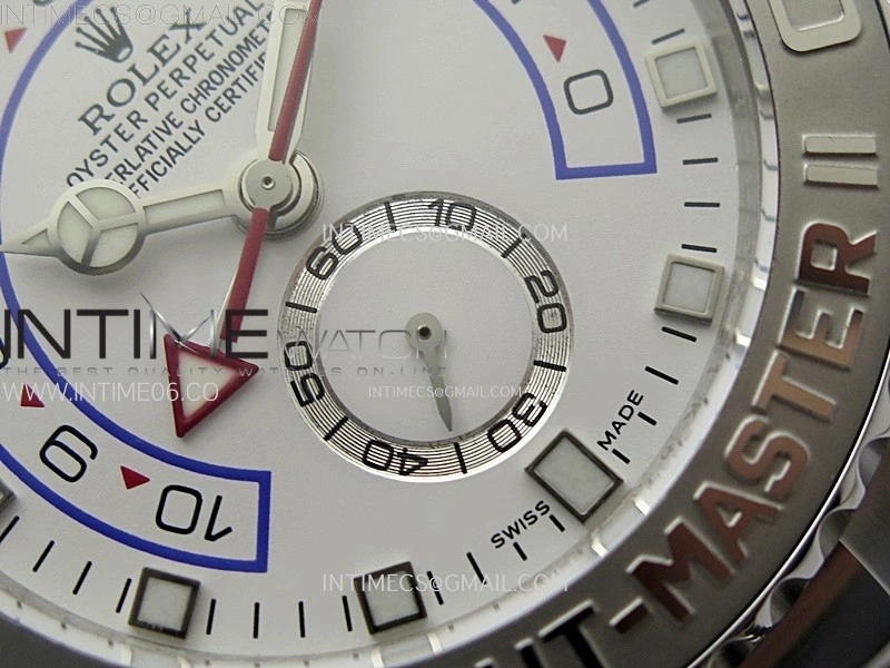 YachtMaster II 116689 SS KF 1:1 Best Edition White Dial On SS Bracelet A7750