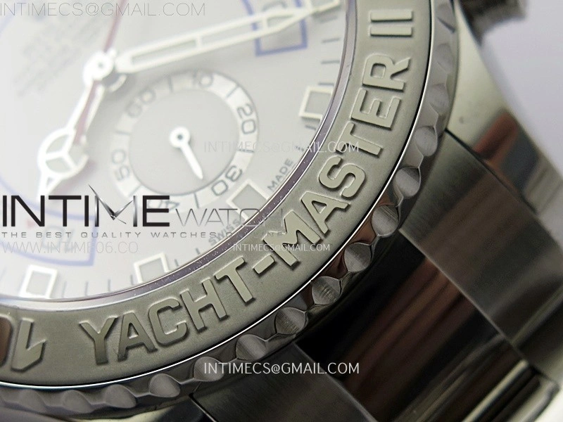 YachtMaster II 116689 SS KF 1:1 Best Edition White Dial On SS Bracelet A7750