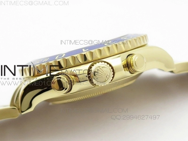 YachtMaster II YG BP New Version White Dial on YG Bracelet A7750