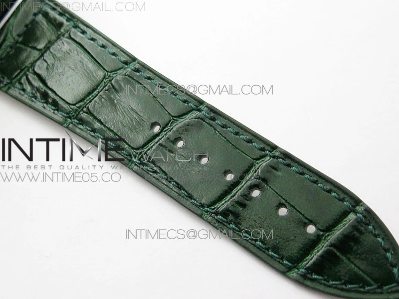 Master Square SS Ladies ZF 1:1 Best Edition White Colorful Roman Dial on Green Leather Strap Ronda Quartz