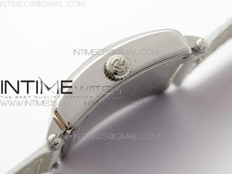Master Square SS Ladies ZF 1:1 Best Edition White Colorful Roman Dial on White Leather Strap Ronda Quartz