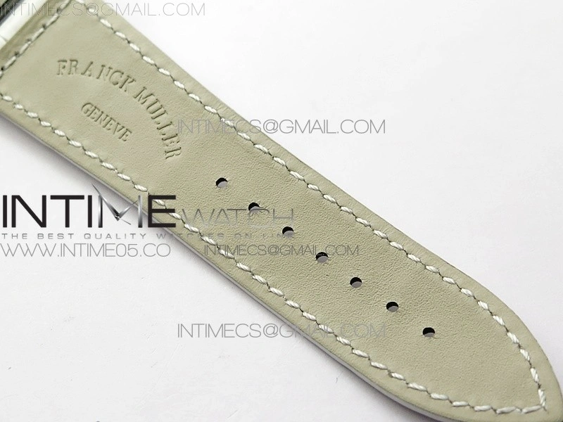 Master Square SS Ladies ZF 1:1 Best Edition White Colorful Roman Dial on White Leather Strap Ronda Quartz