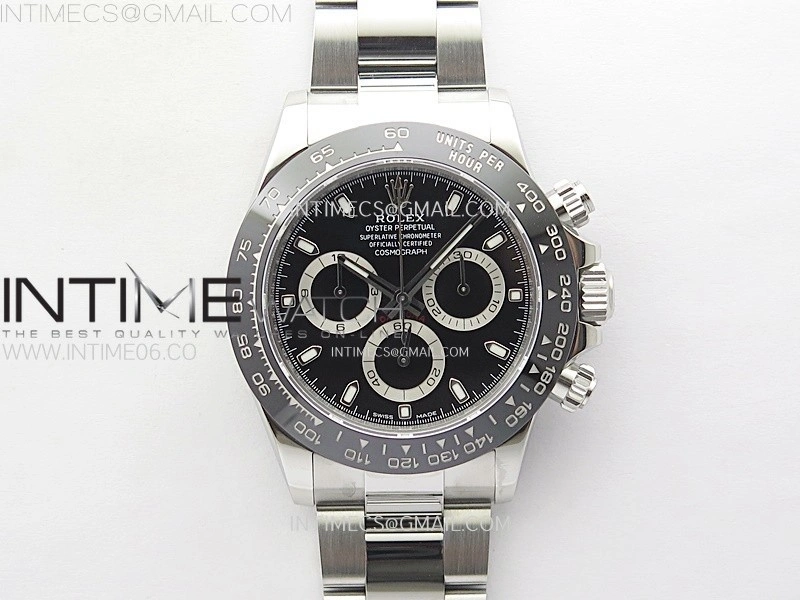 Daytona 116500LN 904L SS Case ZF 1:1 Best Edition Black Dial On 904L SS Bracelet SH4130