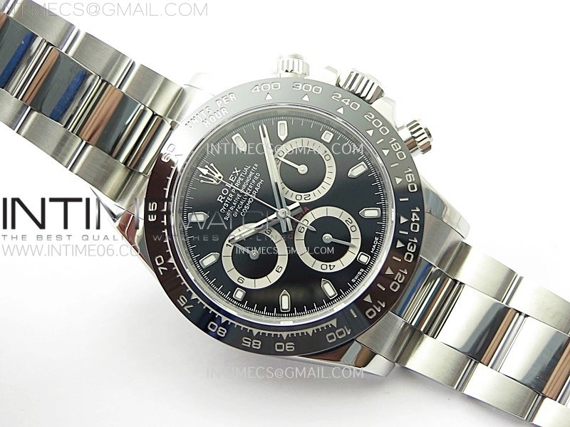 Daytona 116500LN 904L SS Case ZF 1:1 Best Edition Black Dial On 904L SS Bracelet SH4130
