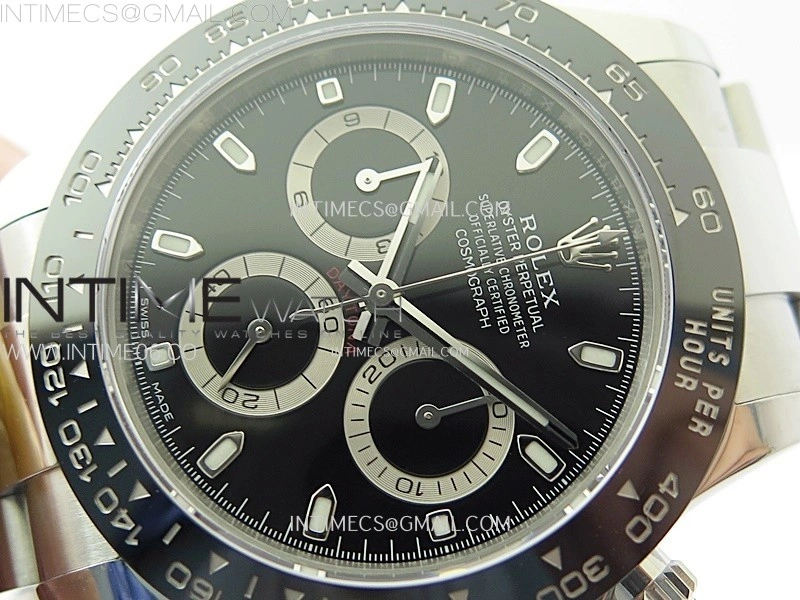 Daytona 116500LN 904L SS Case ZF 1:1 Best Edition Black Dial On 904L SS Bracelet SH4130