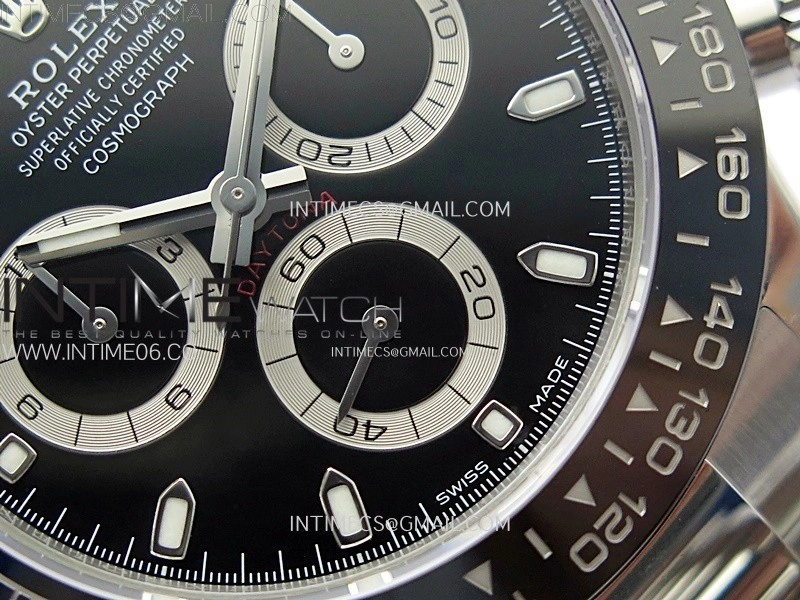 Daytona 116500LN 904L SS Case ZF 1:1 Best Edition Black Dial On 904L SS Bracelet SH4130