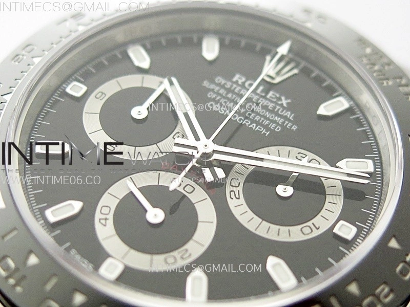 Daytona 116500LN 904L SS Case ZF 1:1 Best Edition Black Dial On 904L SS Bracelet SH4130