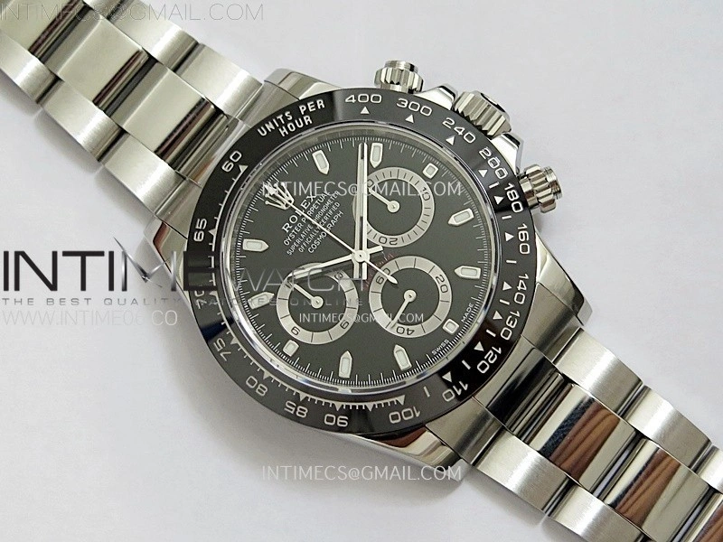 Daytona 116500LN 904L SS Case ZF 1:1 Best Edition Black Dial On 904L SS Bracelet SH4130