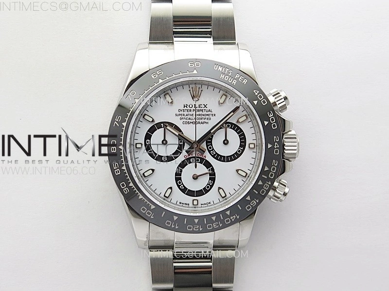 Daytona 116500LN 904L SS Case ZF 1:1 Best Edition White Dial On 904L SS Bracelet SH4130