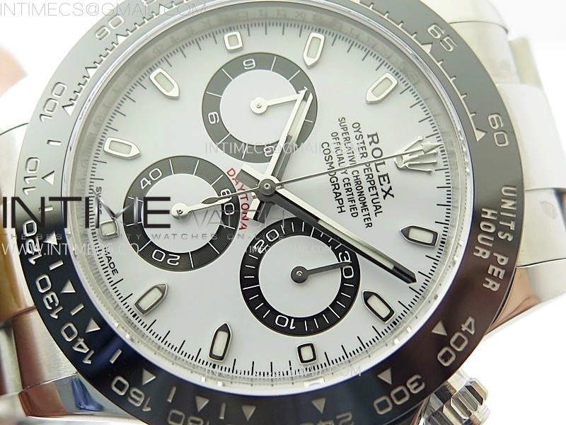 Daytona 116500LN 904L SS Case ZF 1:1 Best Edition White Dial On 904L SS Bracelet SH4130