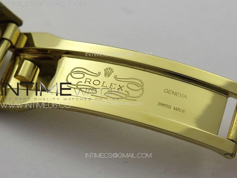 Daytona 116508 YG APSF Gold Dial Black Subdial Stick Markers On YG Bracelet Slim A7750