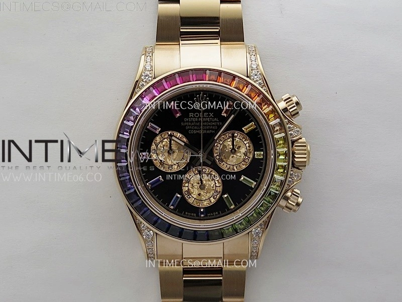 Daytona 116595RBOW Rainbow ZF 1:1 Best Edition Black Diamond Dial on RG Bracelet SH4130