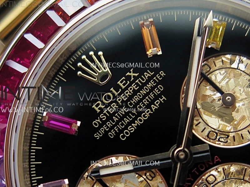 Daytona 116595RBOW Rainbow ZF 1:1 Best Edition Black Diamond Dial on RG Bracelet SH4130