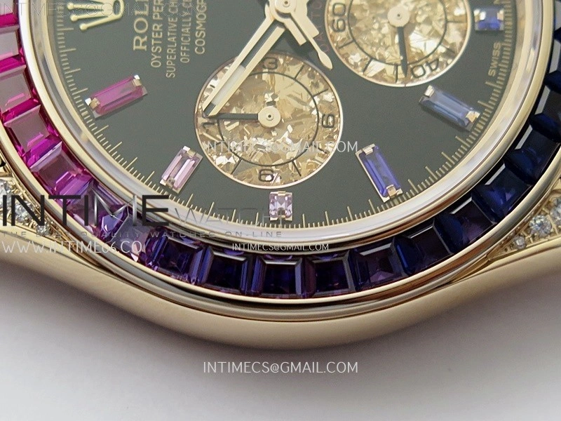 Daytona 116595RBOW Rainbow ZF 1:1 Best Edition Black Diamond Dial on RG Bracelet SH4130