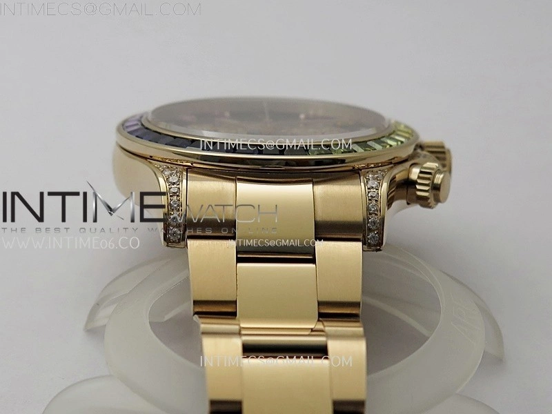Daytona 116595RBOW Rainbow ZF 1:1 Best Edition Black Diamond Dial on RG Bracelet SH4130