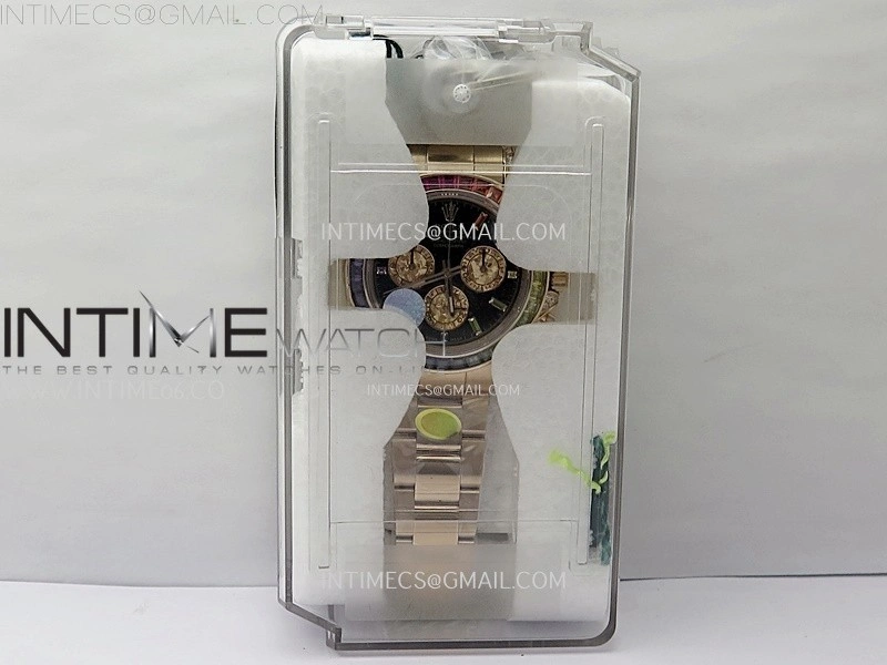 Daytona 116595RBOW Rainbow ZF 1:1 Best Edition Black Diamond Dial on RG Bracelet SH4130
