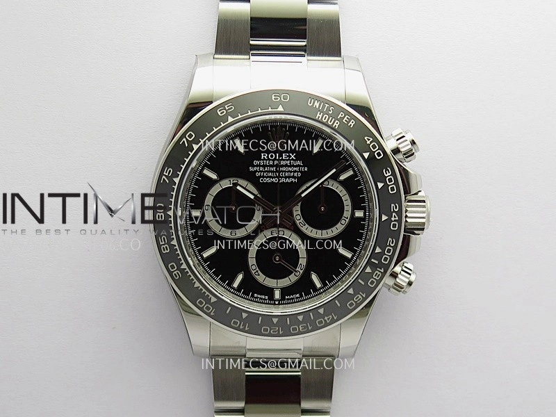 Daytona 126500 904L Steel ARF 1:1 Best Edition Black Dial On 904L Steel Bracelet DD4131