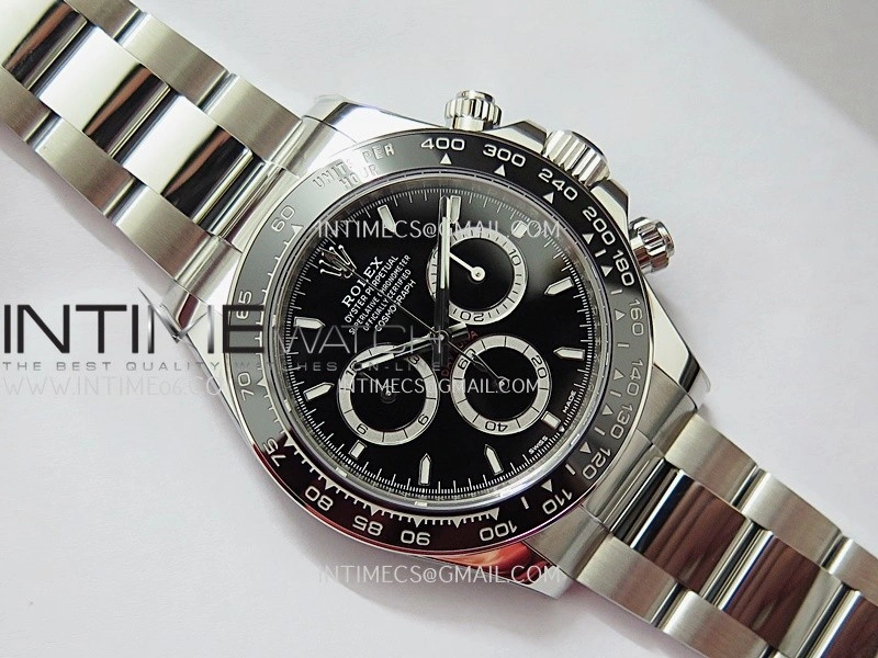 Daytona 126500 904L Steel ARF 1:1 Best Edition Black Dial On 904L Steel Bracelet DD4131