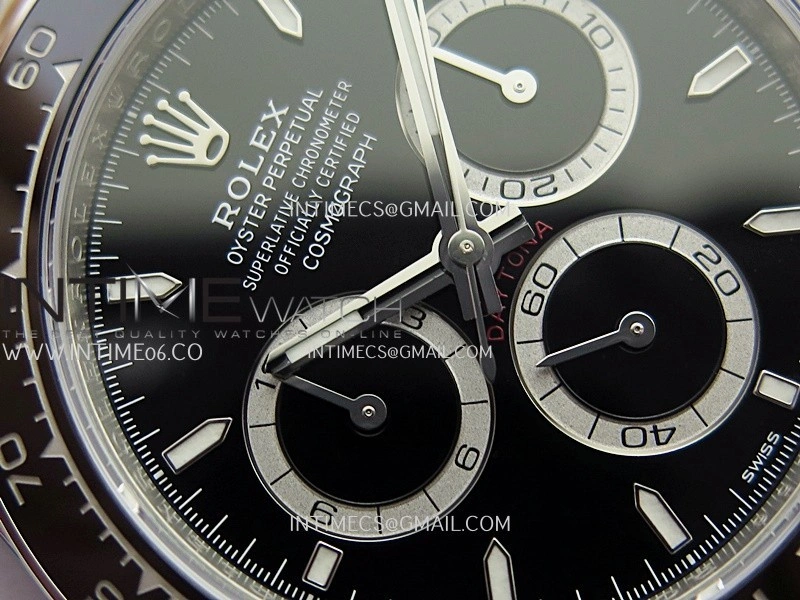 Daytona 126500 904L Steel ARF 1:1 Best Edition Black Dial On 904L Steel Bracelet DD4131