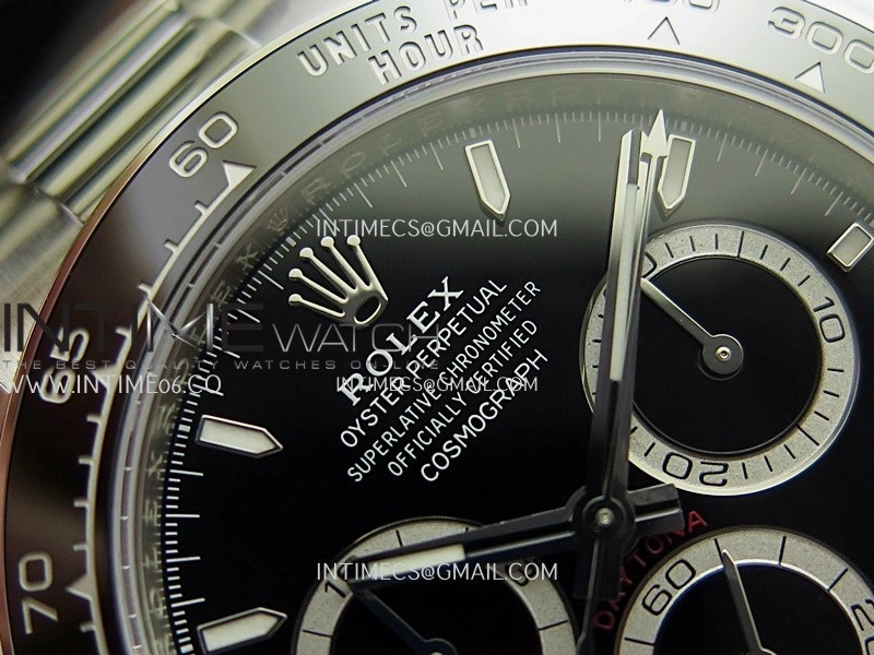 Daytona 126500 904L Steel ARF 1:1 Best Edition Black Dial On 904L Steel Bracelet DD4131