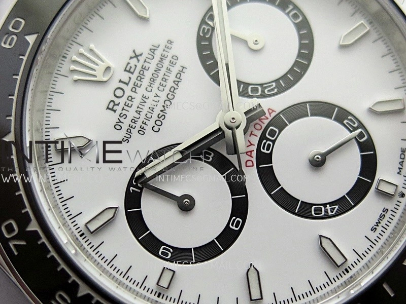 Daytona 126500 904L Steel ARF 1:1 Best Edition White Dial On 904L Steel Bracelet DD4131