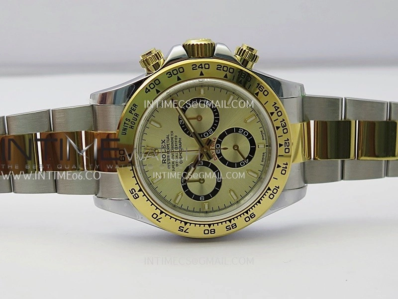 Daytona 126503 SS YG Gain Weight QF 1:1 Best Edition Gold Dial On Oyster Bracelet SH4131