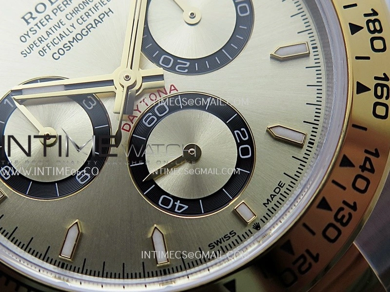 Daytona 126503 SS YG Gain Weight QF 1:1 Best Edition Gold Dial On Oyster Bracelet SH4131