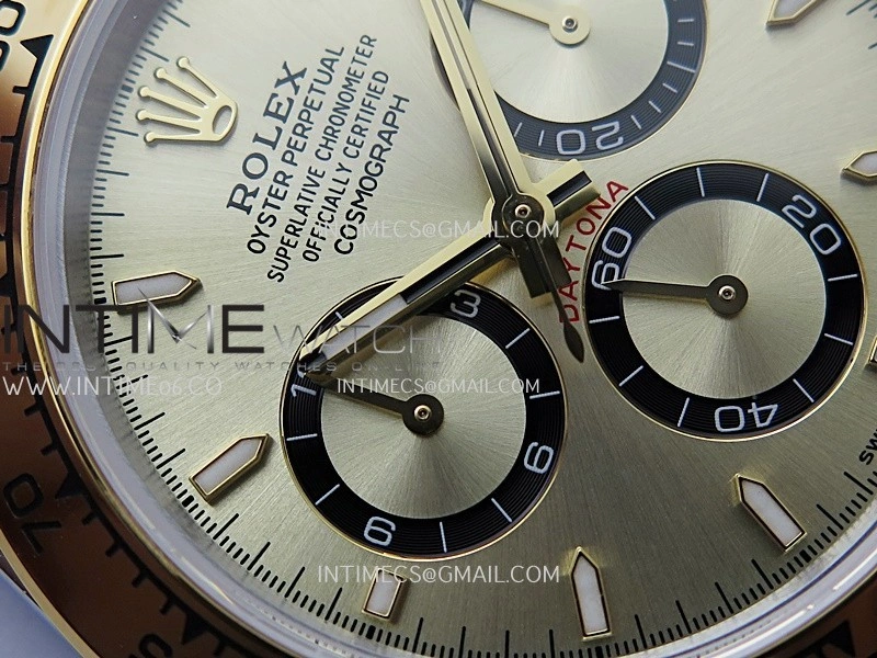 Daytona 126503 SS YG Gain Weight QF 1:1 Best Edition Gold Dial On Oyster Bracelet SH4131