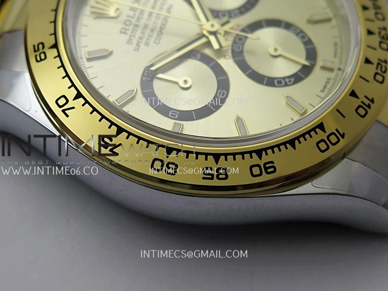 Daytona 126503 SS YG Gain Weight QF 1:1 Best Edition Gold Dial On Oyster Bracelet SH4131