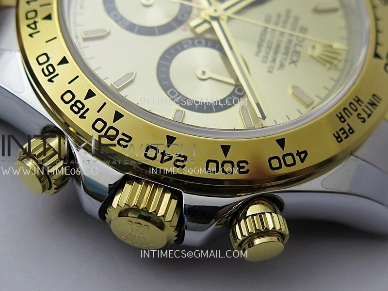 Daytona 126503 SS YG Gain Weight QF 1:1 Best Edition Gold Dial On Oyster Bracelet SH4131