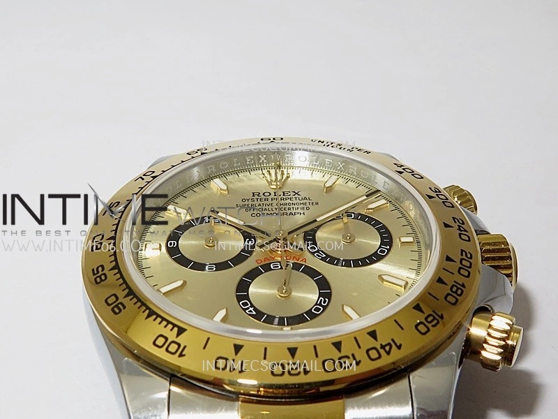 Daytona 126503 SS YG Gain Weight QF 1:1 Best Edition Gold Dial On Oyster Bracelet SH4131