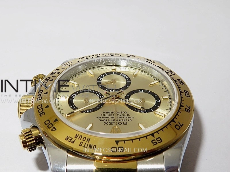 Daytona 126503 SS YG Gain Weight QF 1:1 Best Edition Gold Dial On Oyster Bracelet SH4131