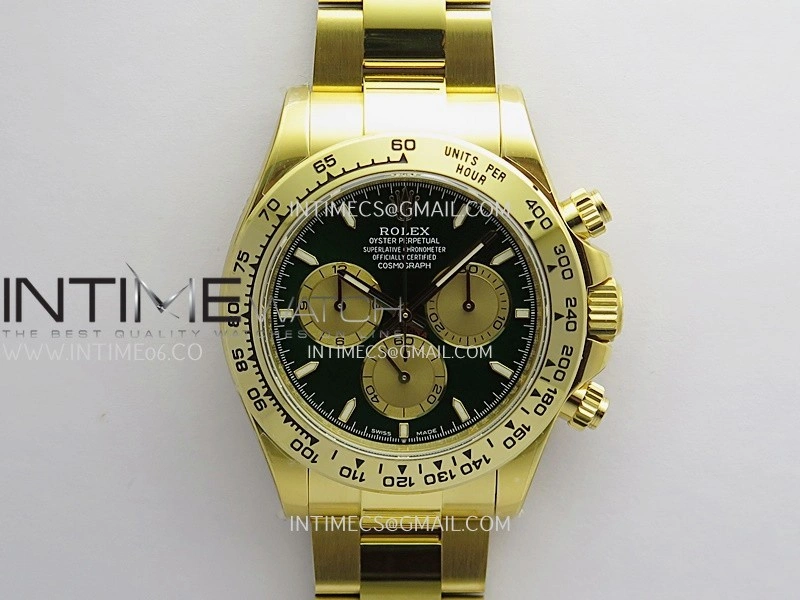 Daytona 126508 YG UFO 1:1 Best Edition Green Dial Stick Maker On Oyster Bracelet UF4131