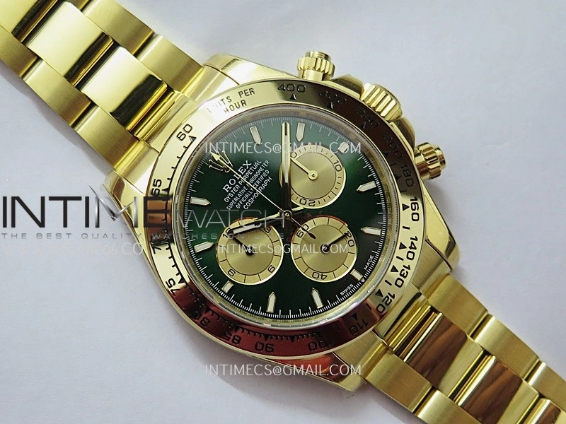 Daytona 126508 YG UFO 1:1 Best Edition Green Dial Stick Maker On Oyster Bracelet UF4131